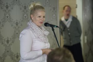 Porin kaupungin tervehdystä toi Diana Bergroth-Lampinen.